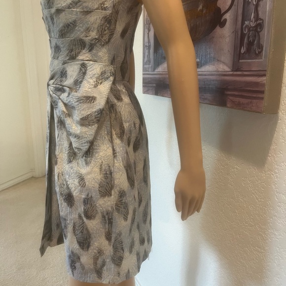 BCBG MaxAzria Jacquard Strapless Dress, Size 8 - Picture 8 of 14